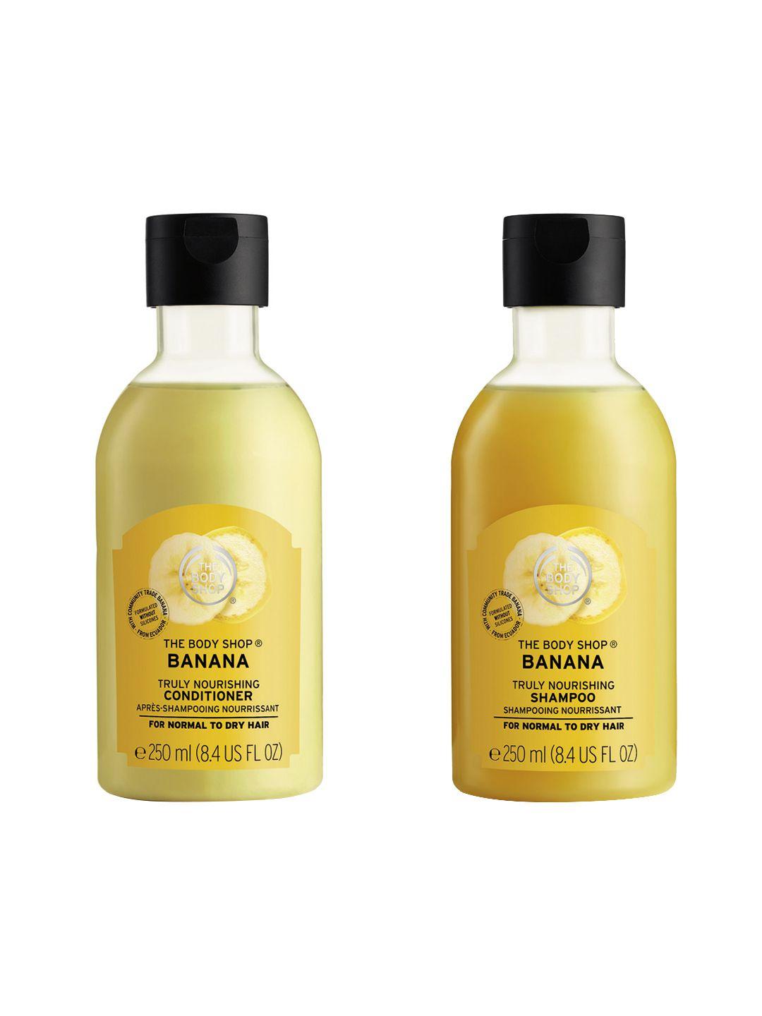 the body shop unisex set of shampoo and conditioner