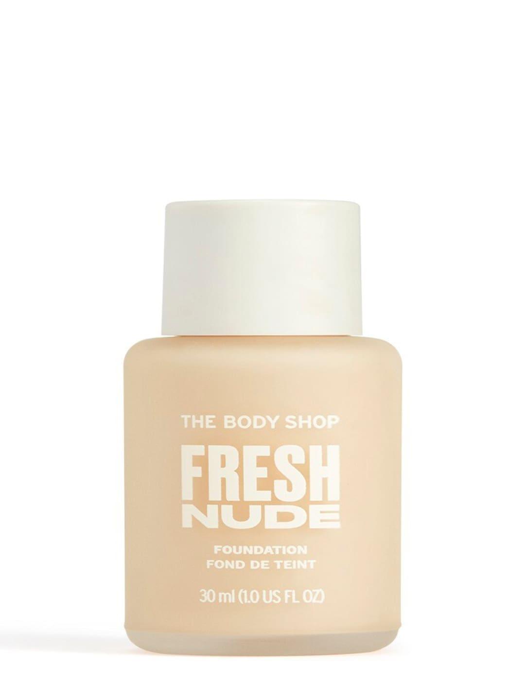 the body shop vegan fresh nude foundation 30 ml - fair 2w