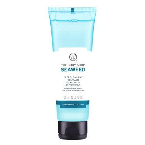the body shop vegan seaweed cleansing face wash, 125ml