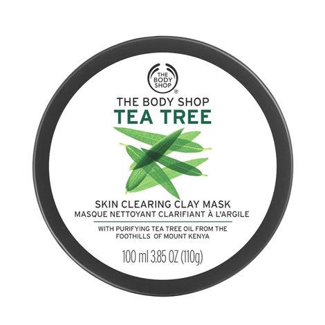the body shop vegan tea tree skin clearing clay mask, 100ml