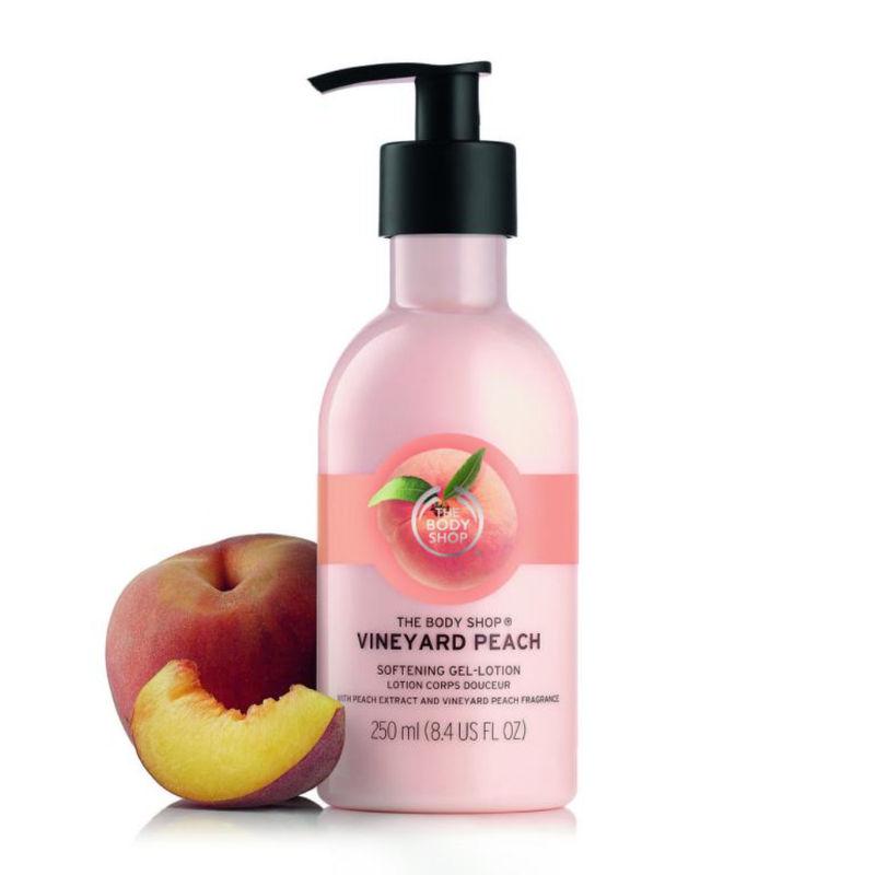 the body shop vineyard peach body softening gel lotion
