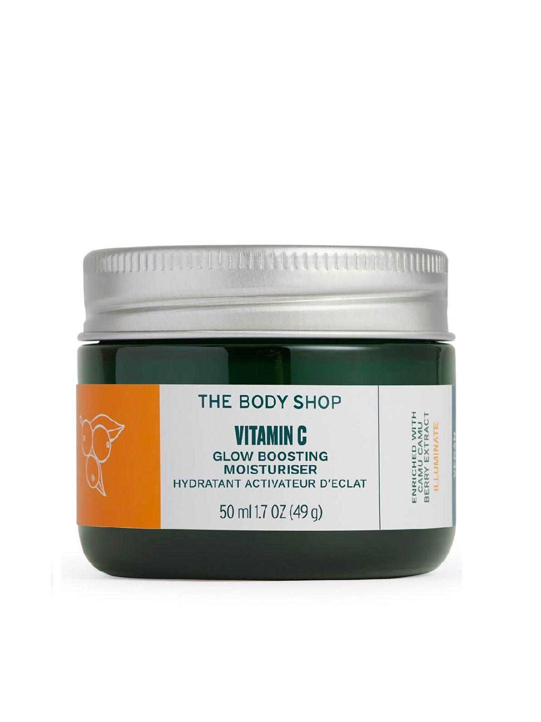 the body shop vitamin c glow boosting sustainable moisturiser for dull & tired skin 50 ml