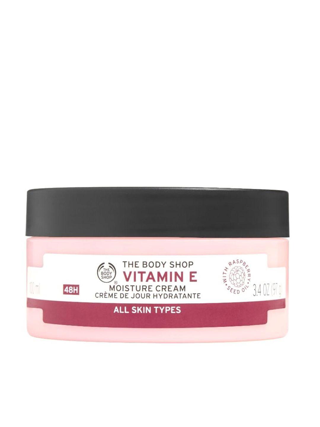 the body shop vitamin e moisture cream with raspberry oil & shea butter - 100ml