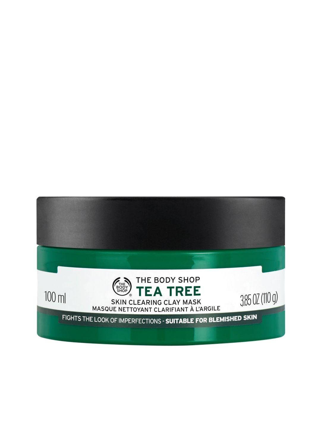 the body shop vitamin e range tea tree skin sustainable clearing clay mask 100ml