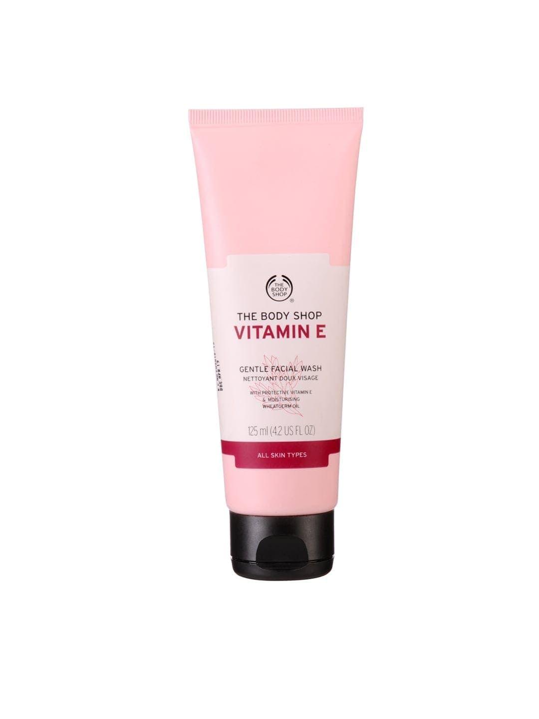 the body shop vitamin e sustainable gentle face wash for all skin types 125 ml
