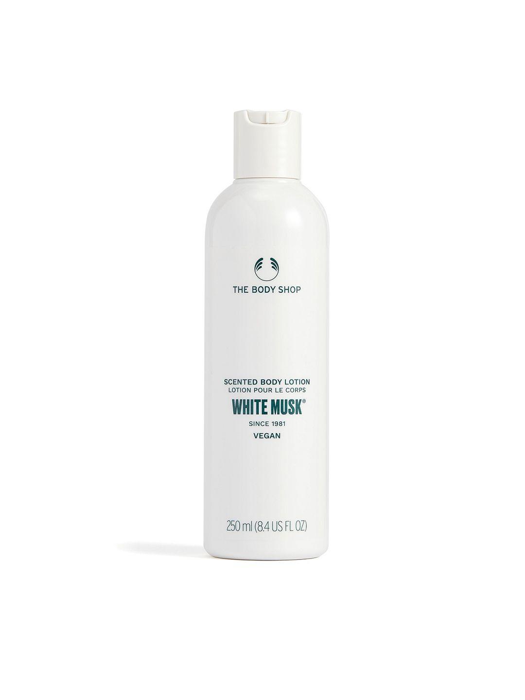 the body shop white musk sustainable body lotion 250ml