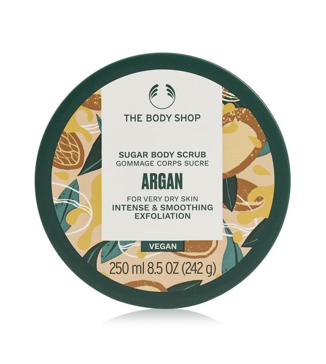 the body shop wild argan oil exfoliating gel body scrub - 250 ml