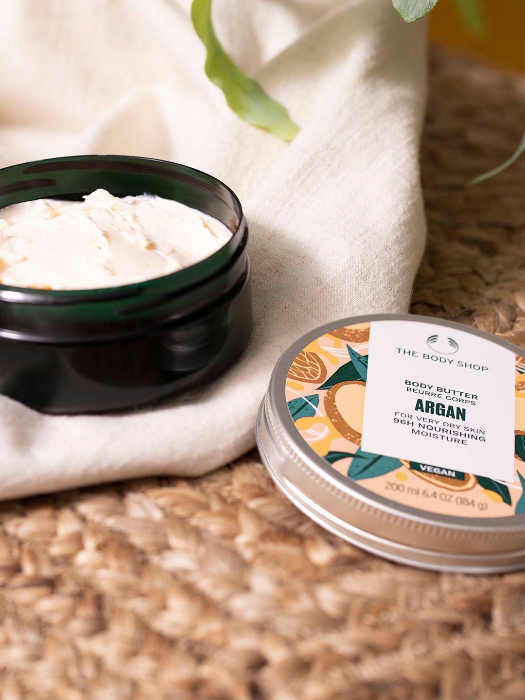 the body shop wild argan oil sustainable body butter for very dry skin 200 ml