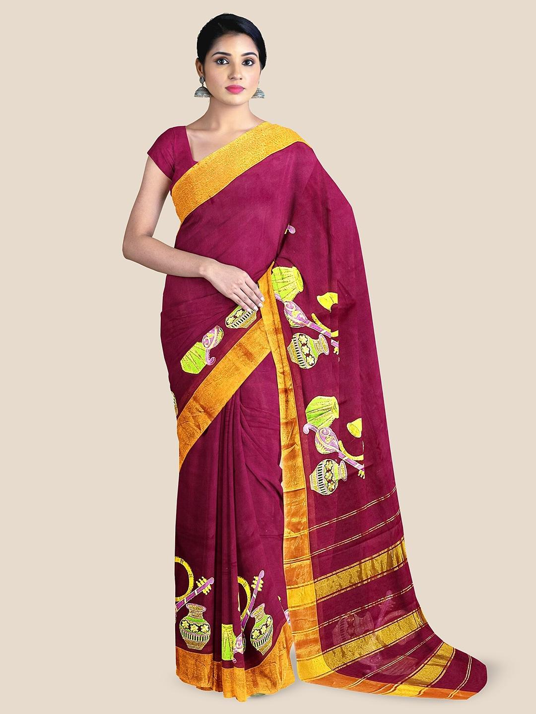 the chennai silks ethnic motifs embroidered sambalpuri saree