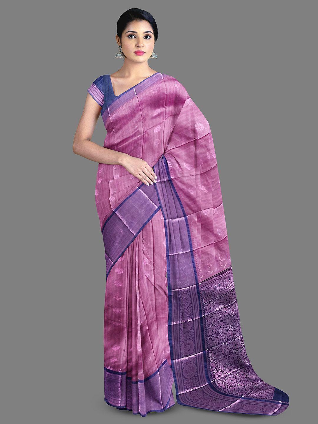 the chennai silks floral woven design zari kanjeevaram saree