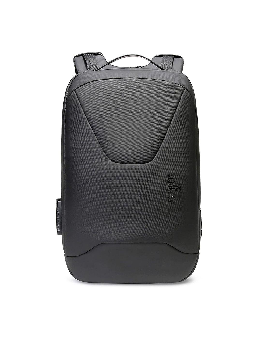 the clownfish black waterproof laptop bag with usb charging
