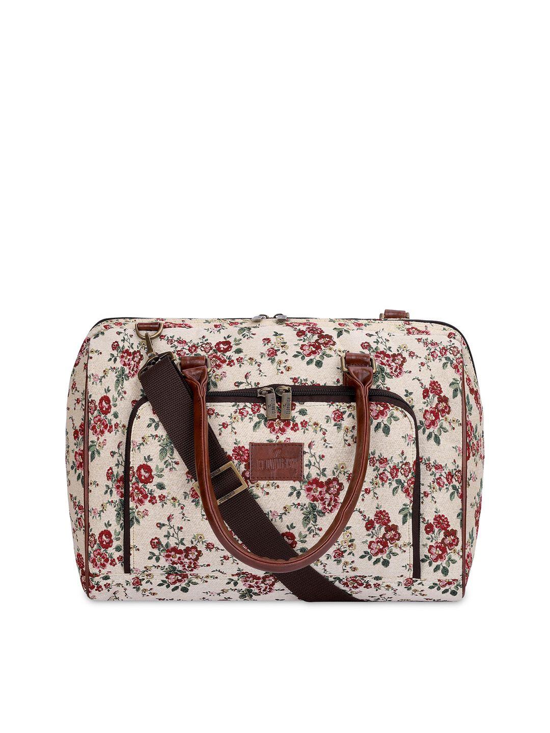 the clownfish floral printed travel duffel bag