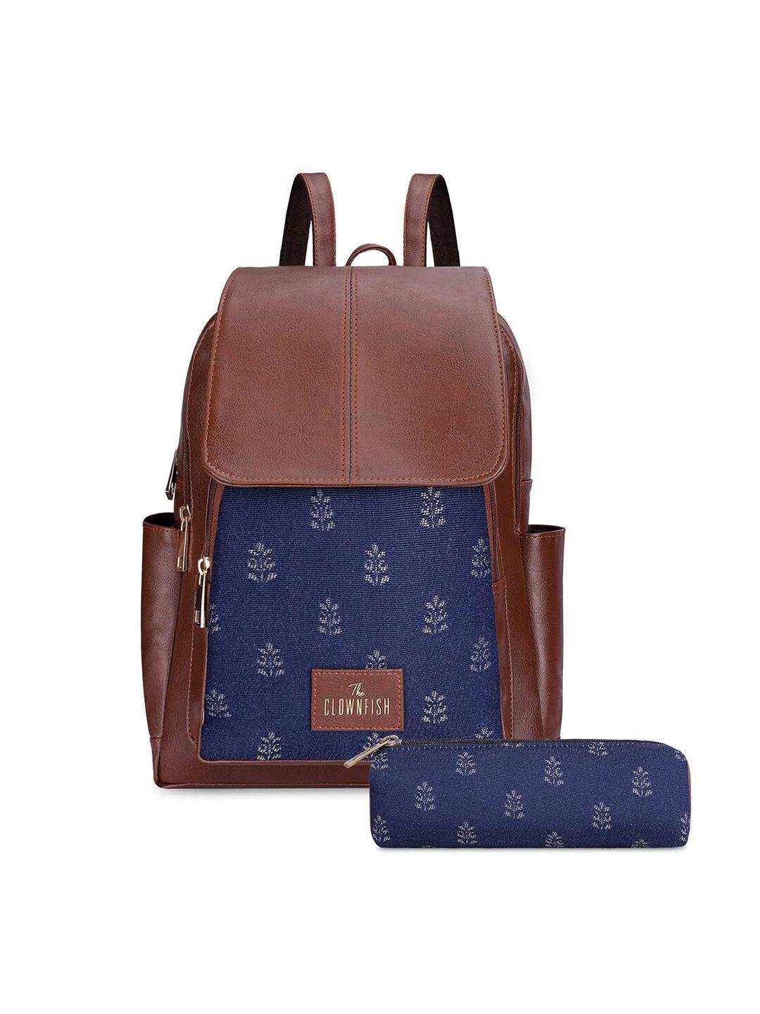 the clownfish women printed backpack with zip pouch
