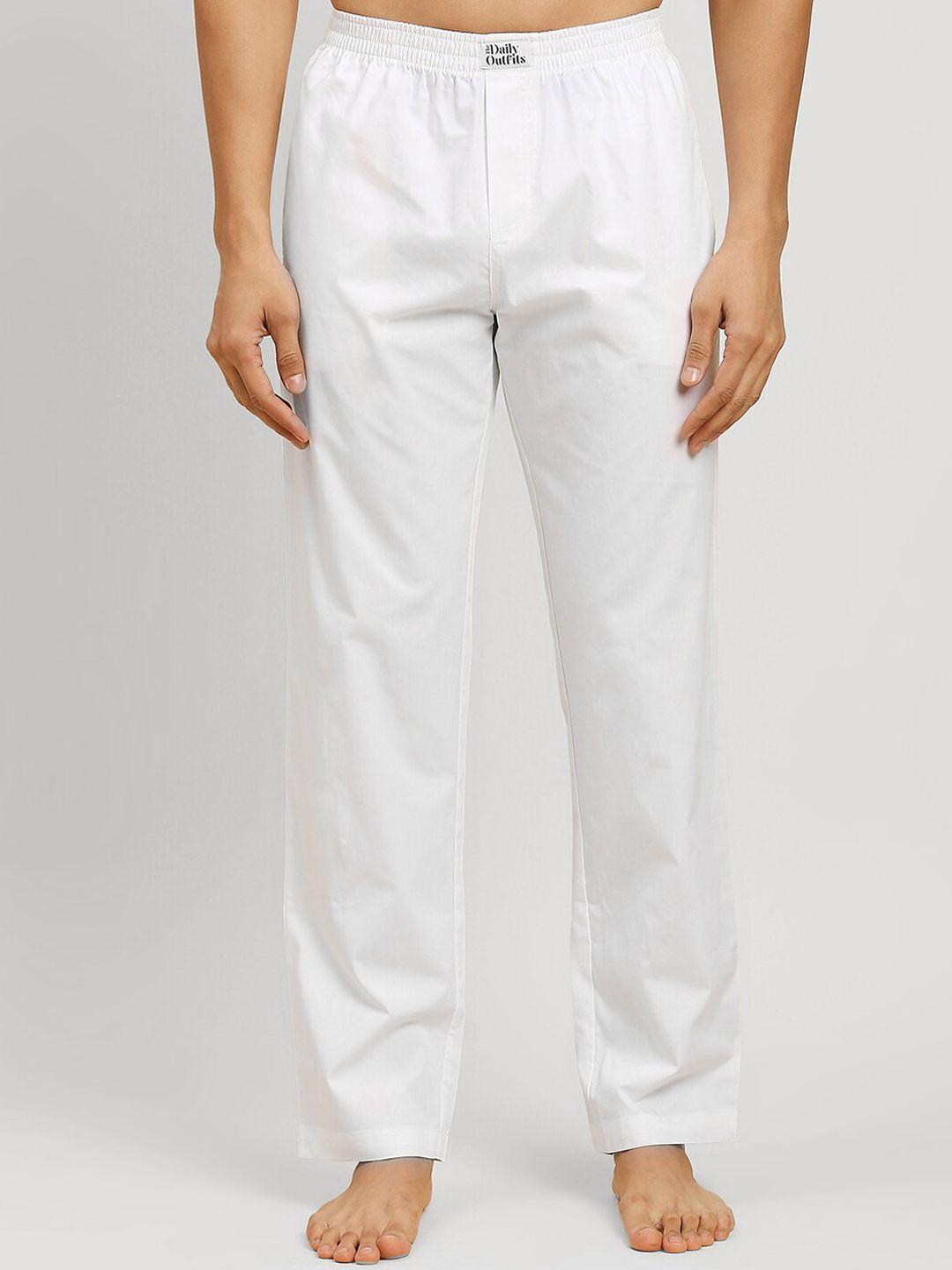 the daily outfits men mid-rise cotton lounge pants