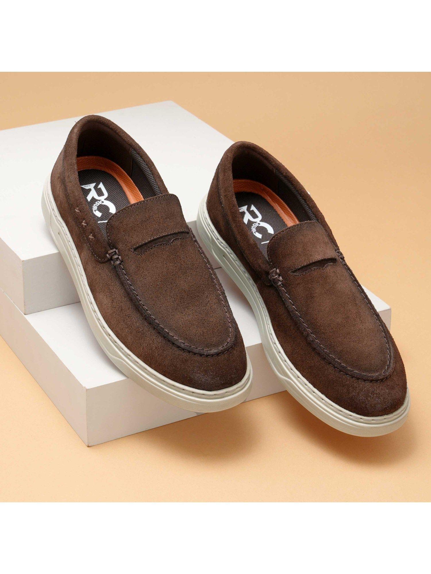 the delle brown men casual loafers