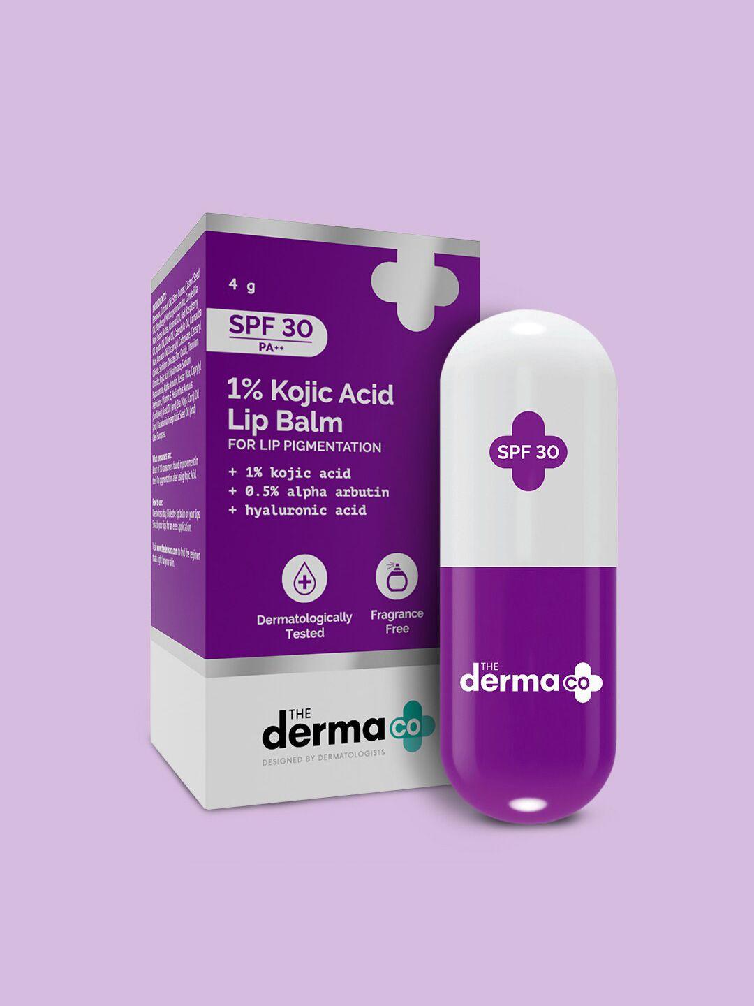 the derma co. 1% kojic acid with alpha arbutin & hyaluronic acid lip balm - 4g