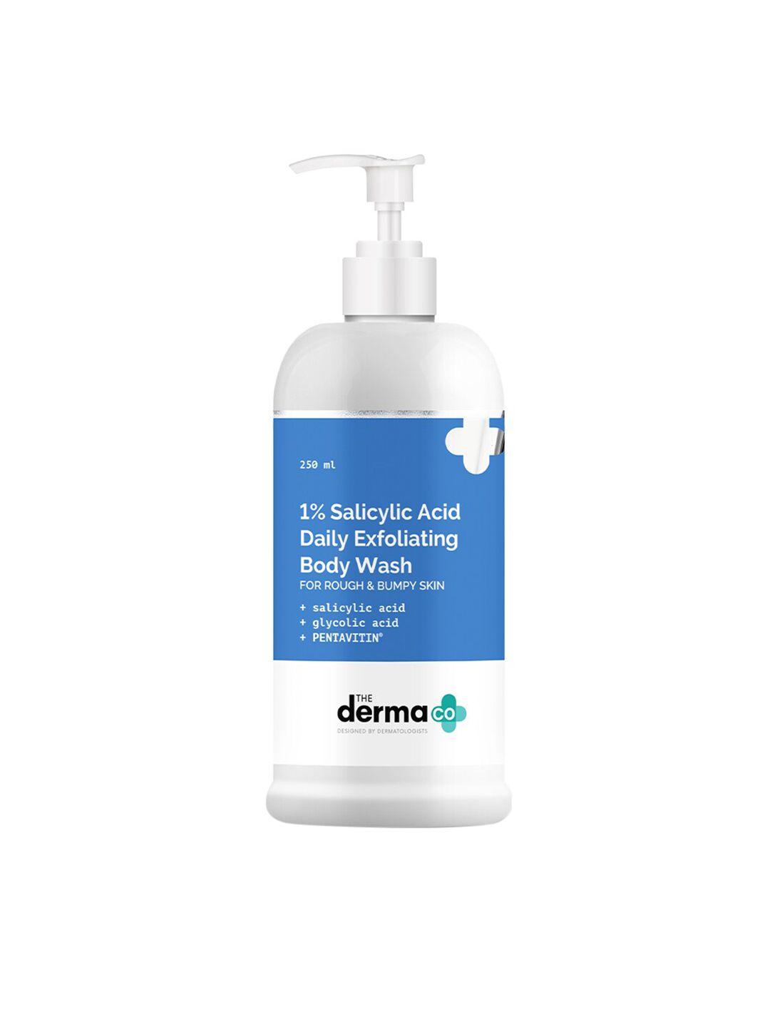 the derma co. 1% salicylic acid daily exfoliating body wash for rough & bumpy skin - 250ml