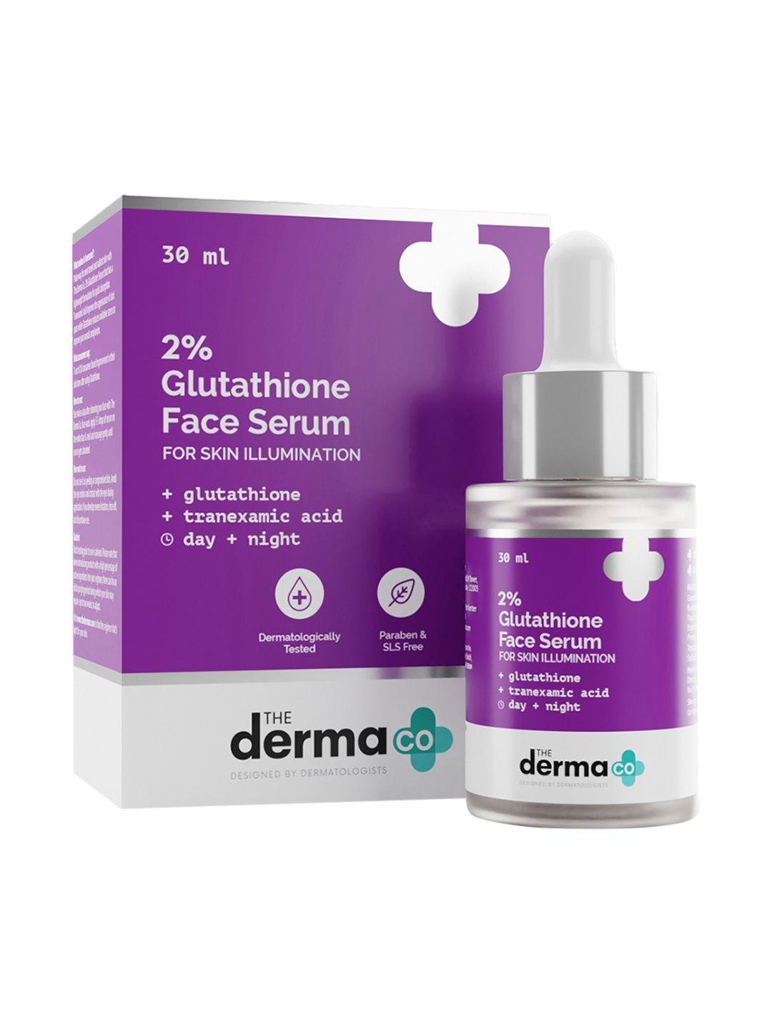 the derma co. 2% glutathione face serum with tranexamic acid for skin illumination - 30ml