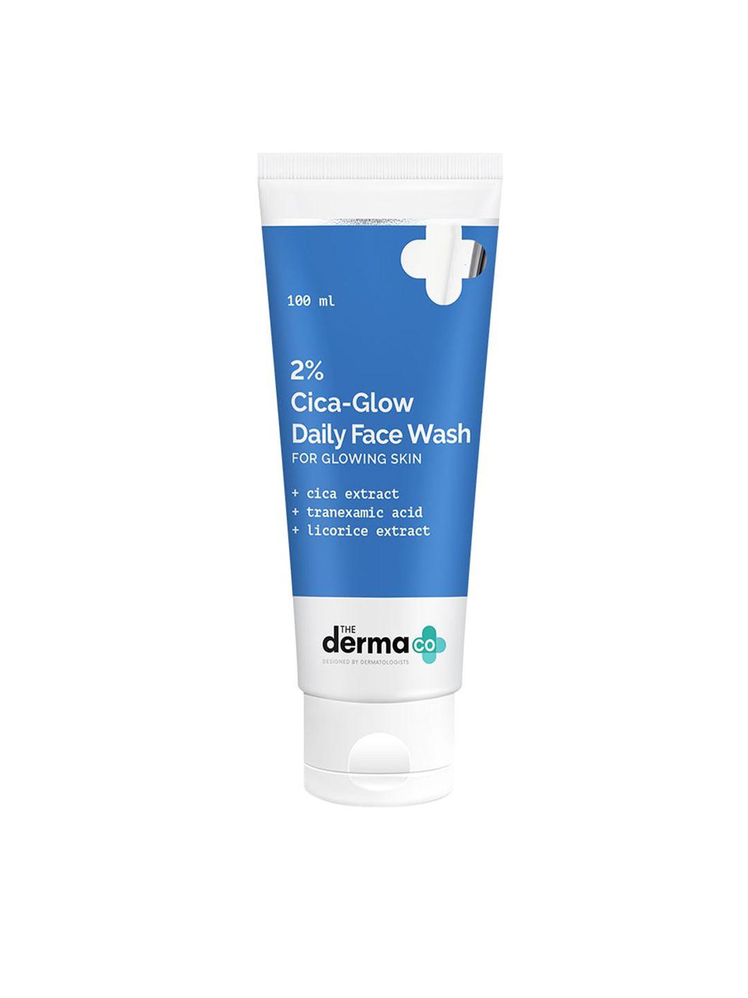 the derma co. 5% cica-glow daily face wash with tranexamic acid & licorice extract 100 ml