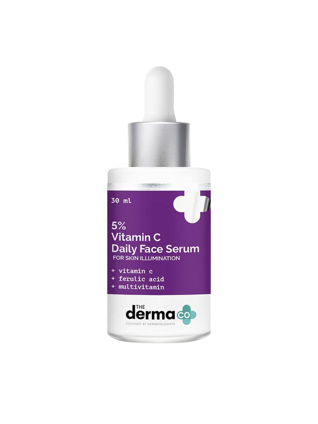 the derma co. 5% vitamin c daily face serum with ferulic acid & multivitamin 30 ml