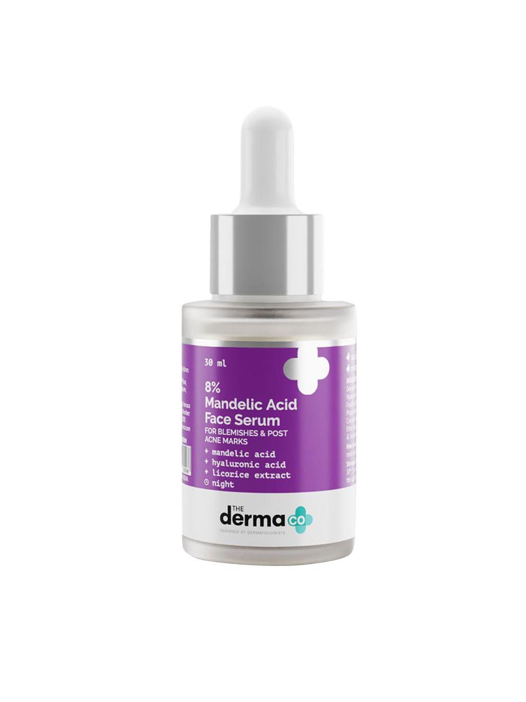 the derma co. 8% mandelic acid face serum with hyaluronic acid for post acne marks - 30 ml
