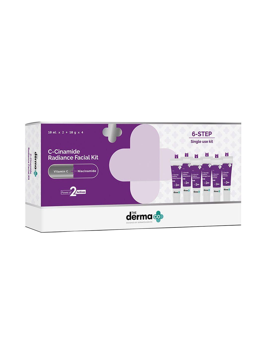 the derma co. c-cinamide radiance facial kit with vitamin c & niacinamide - 30 ml each