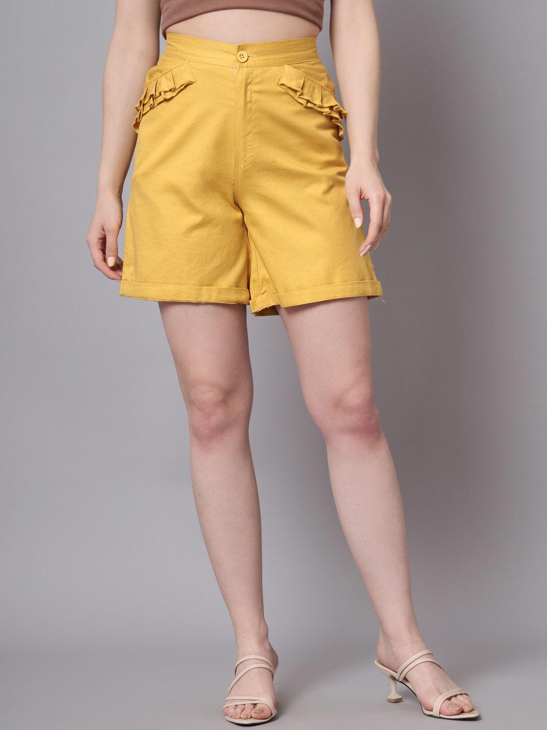the dry state women loose fit high-rise shorts