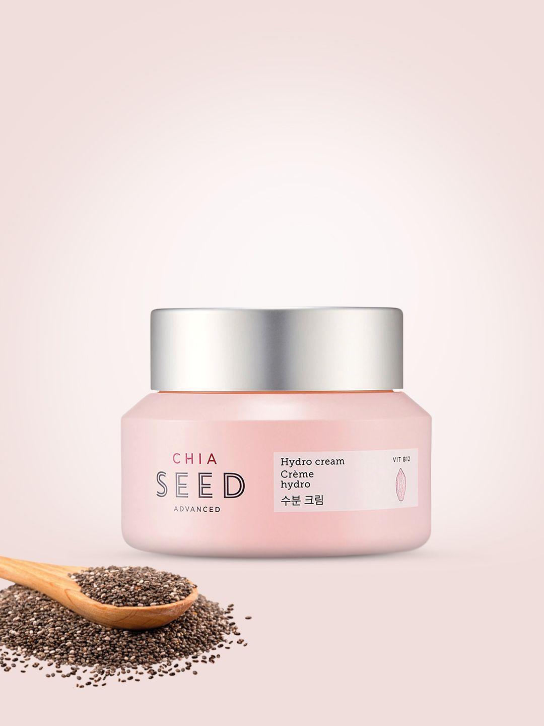 the face shop chia seed hydro cream with vitamin b12 for intense hydration 50 ml