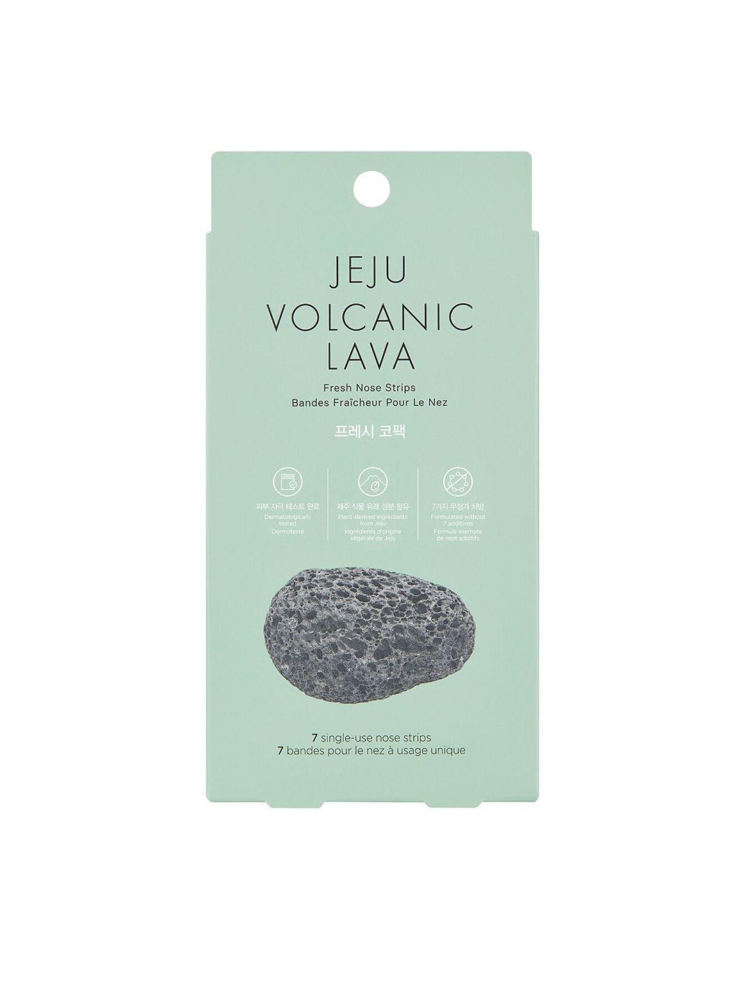 the face shop jeju volcanic lava fresh nose strips - 7 strips