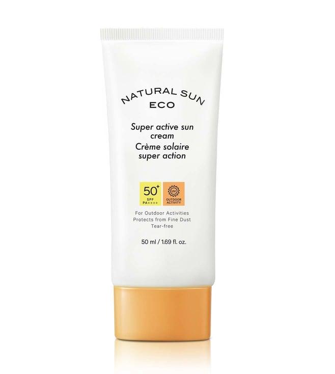 the face shop natural eco super active sun cream - 50 ml