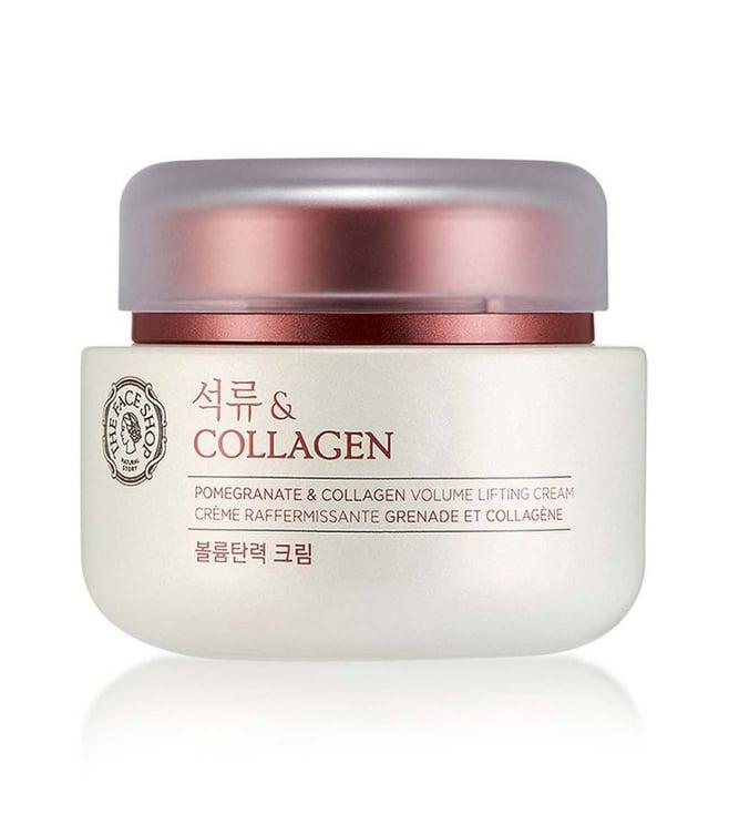the face shop pomegranate & collagen volume lifting cream with 10% marine collagen - 100 ml