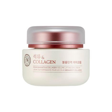 the face shop pomegranate and collagen volume lifting eye cream for normal skin (50 ml)