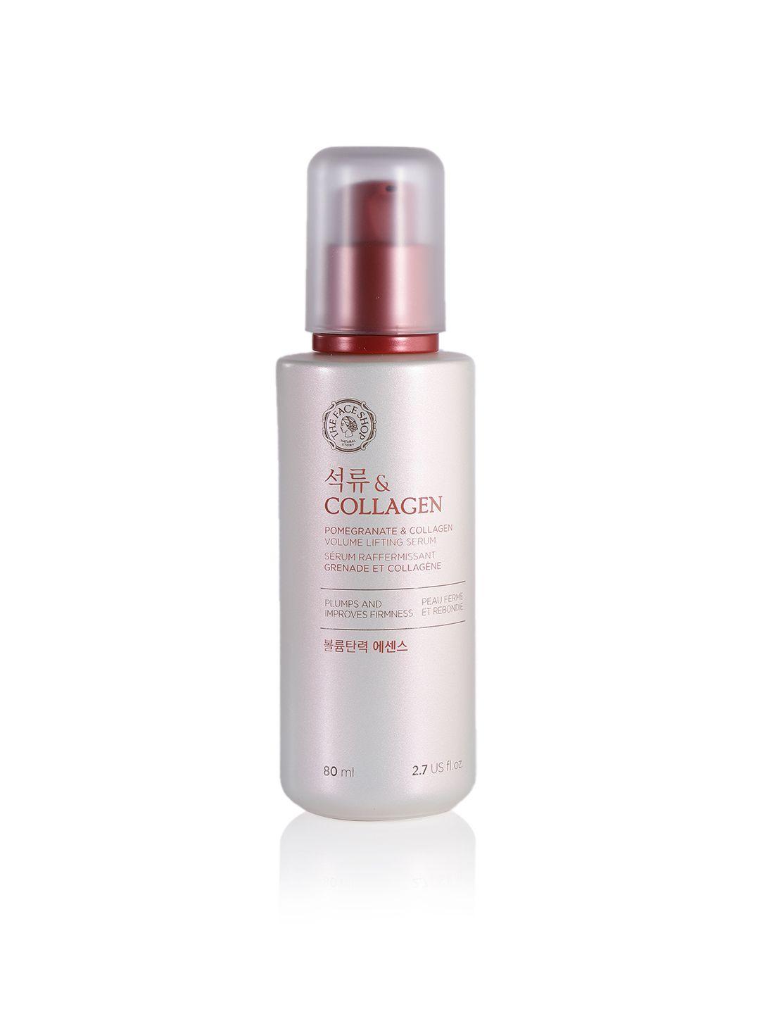 the face shop pomegranate and collagen volume lifting serum for a youthful skin - 80 ml