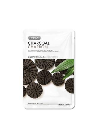 the face shop real nature charcoal face mask (20 ml)