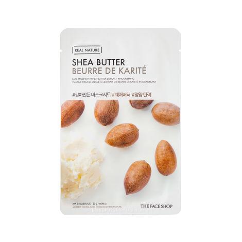 the face shop real nature shea butter face mask (sheet mask 20g)