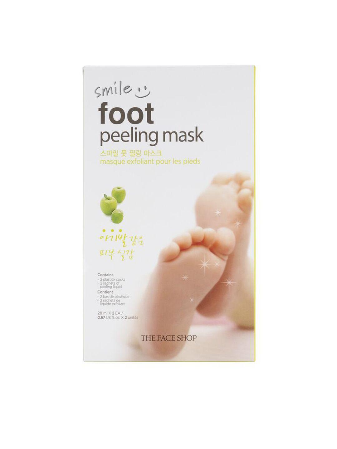 the face shop smile foot peeling mask