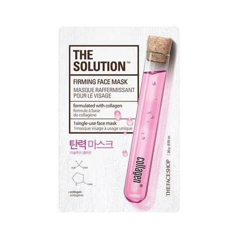 the face shop the solution firming face mask (sheet mask 20g)