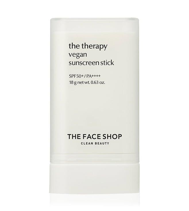 the face shop therapy vegan sunscreen stick spf 50+ - 18 gm