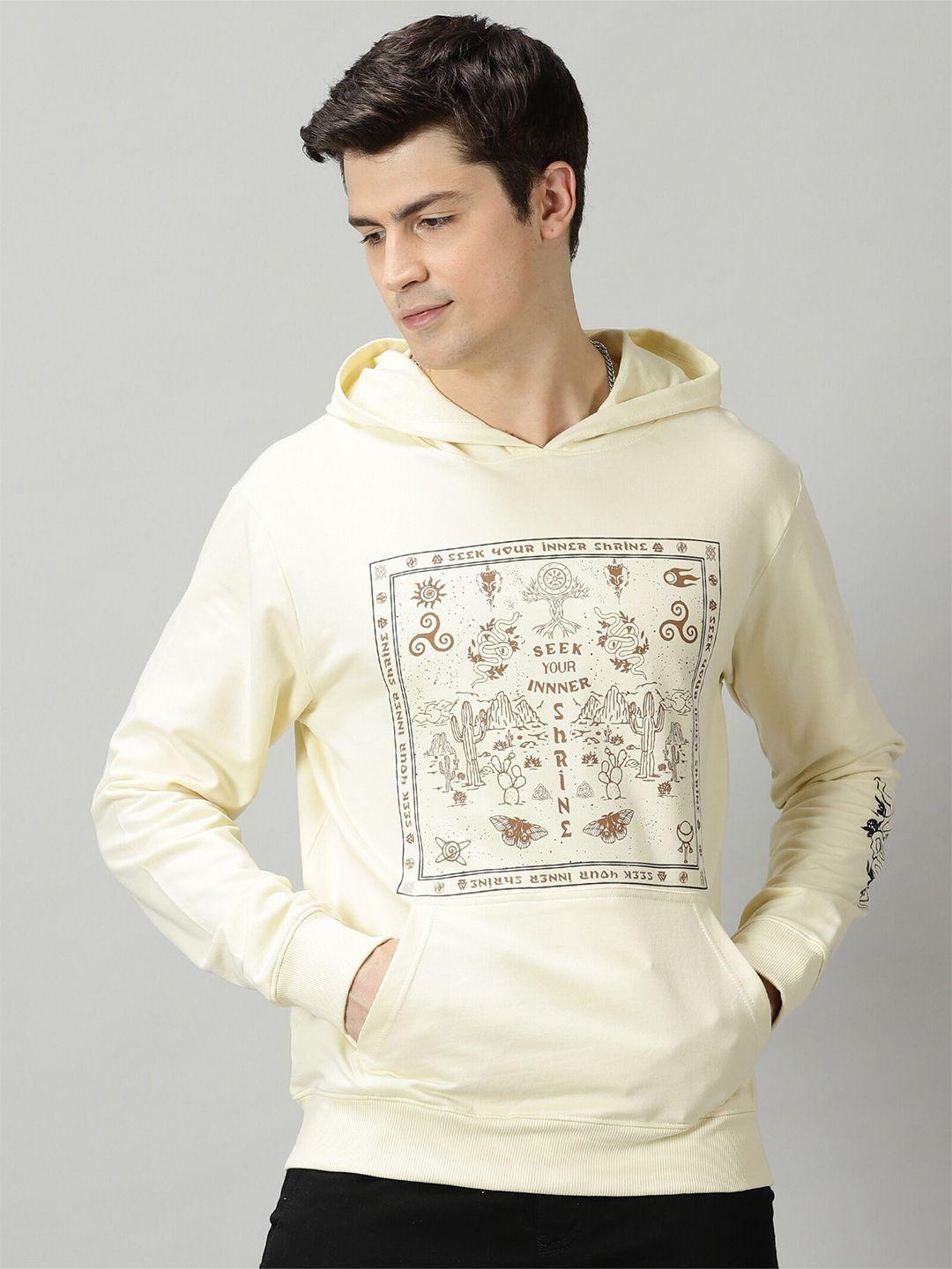 the hollander printed hooded cotton sweatshirt