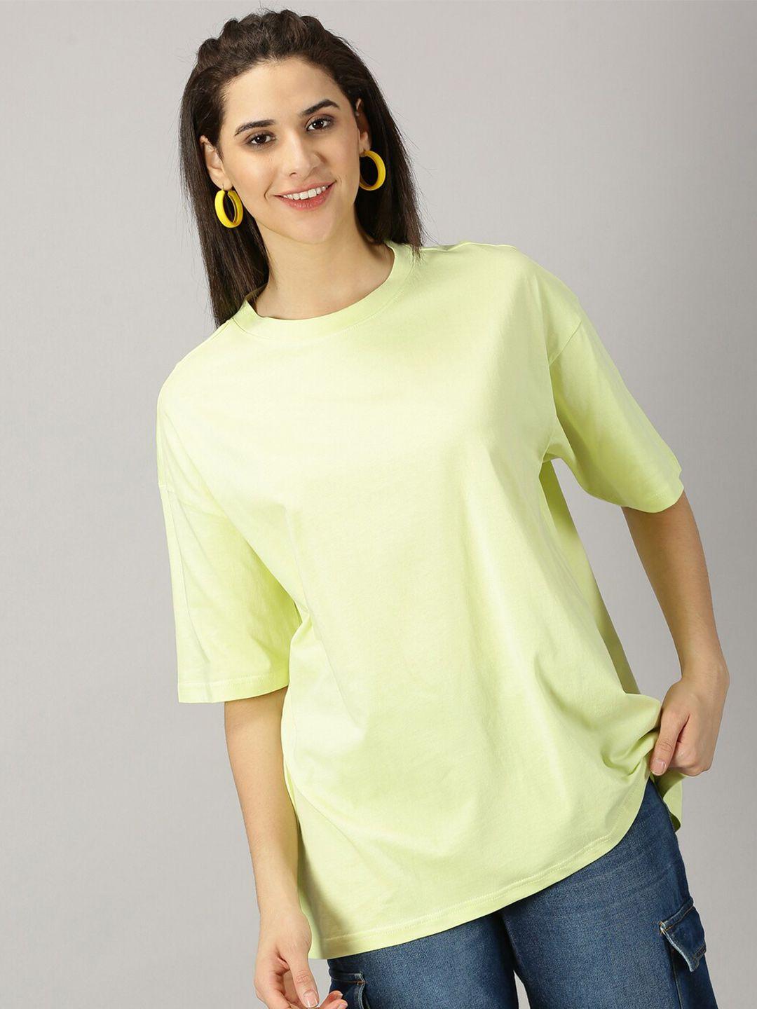 the hollander round neck drop-shoulder sleeves pure cotton oversized t-shirt
