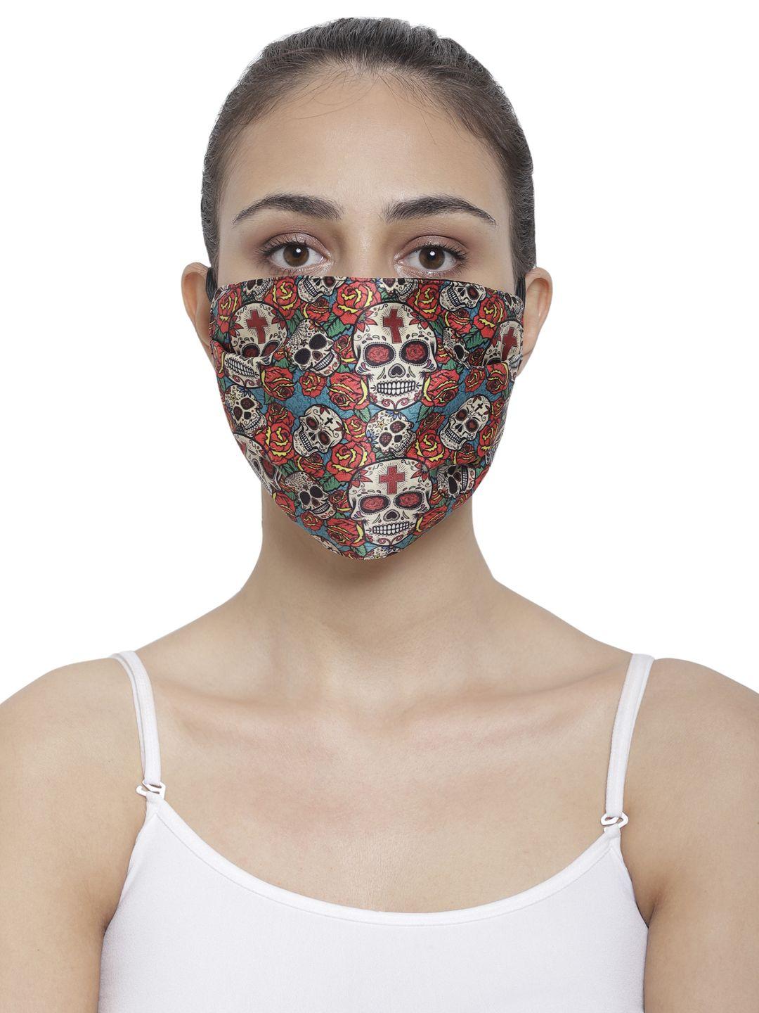 the house of tara unisex printed 3-ply anti-pollution reusable wrinkle-free cloth masks