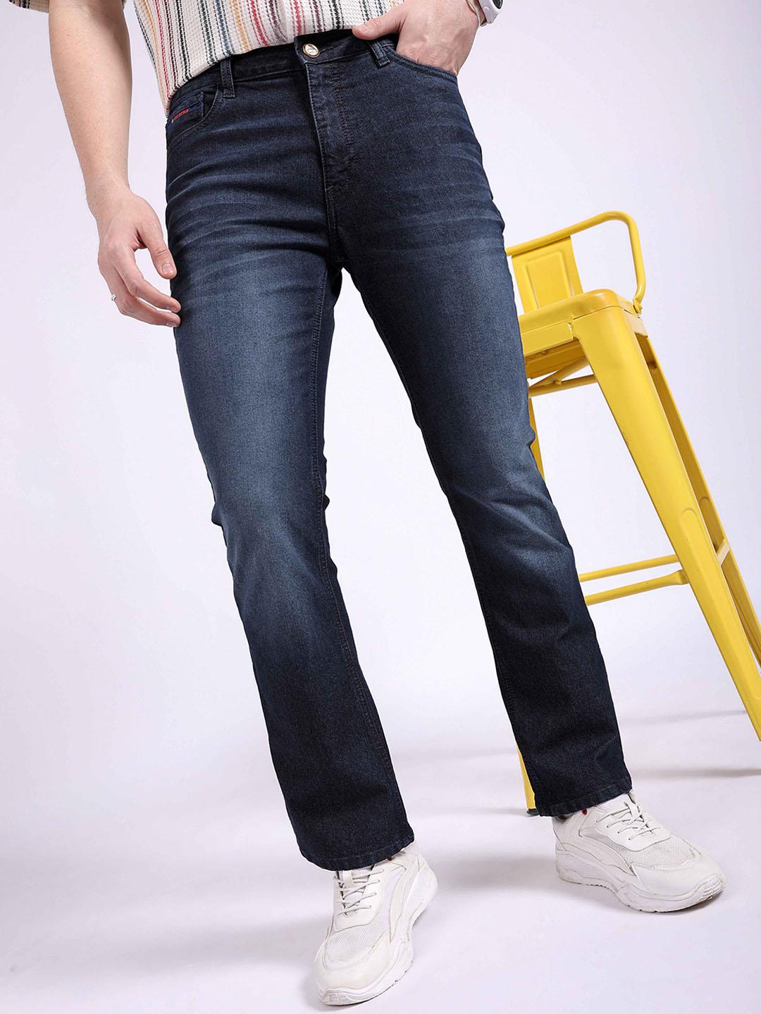 the indian garage co men clean look mid rise cotton jeans