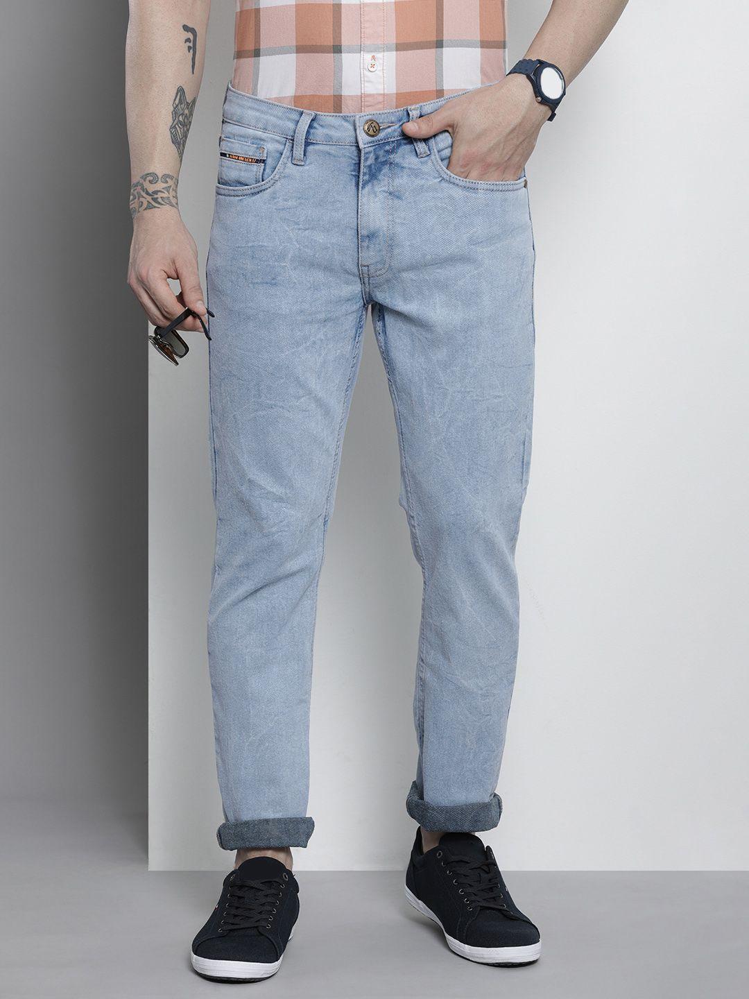 the indian garage co men straight fit stretchable jeans