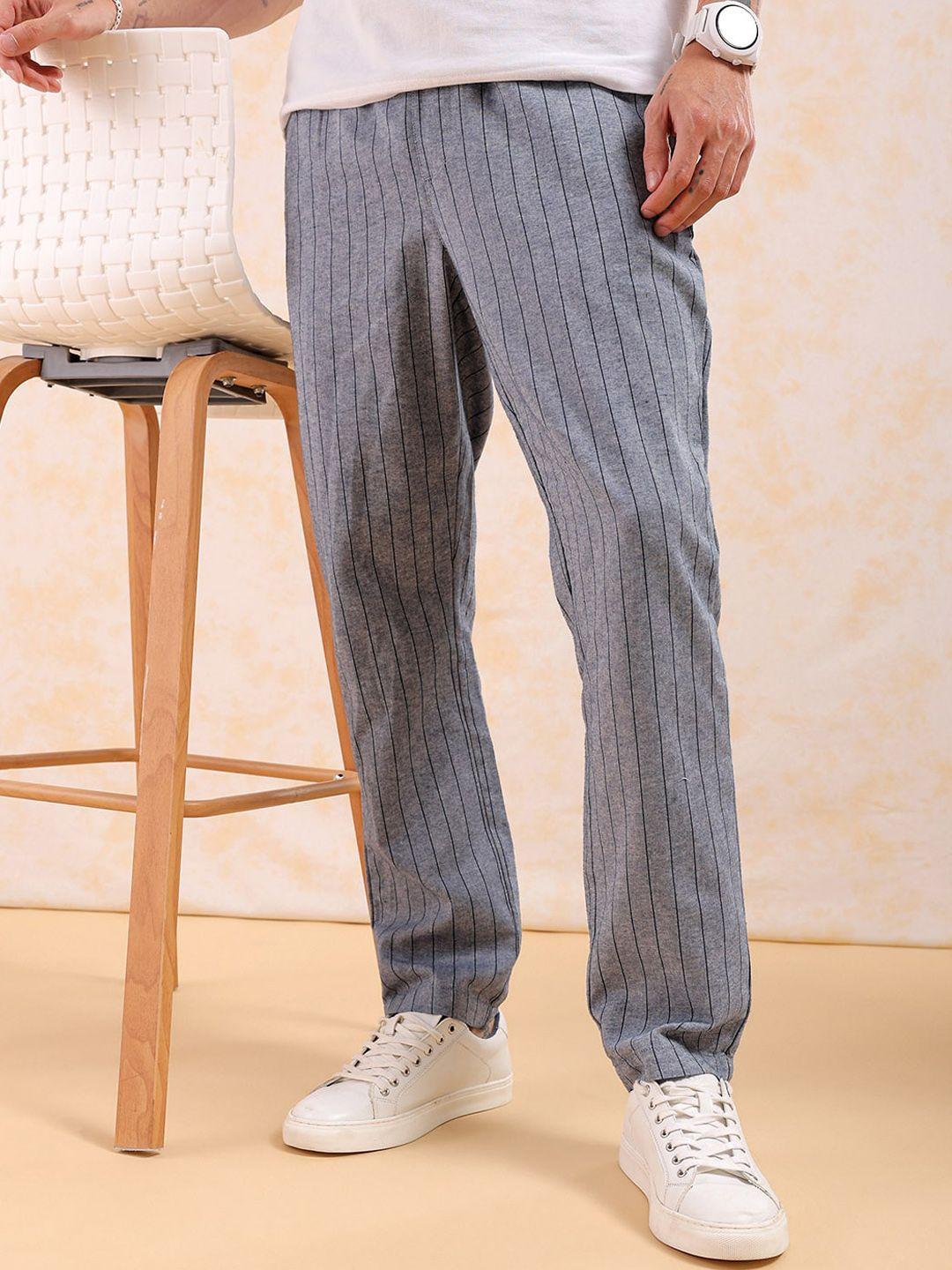 the indian garage co men striped trousers