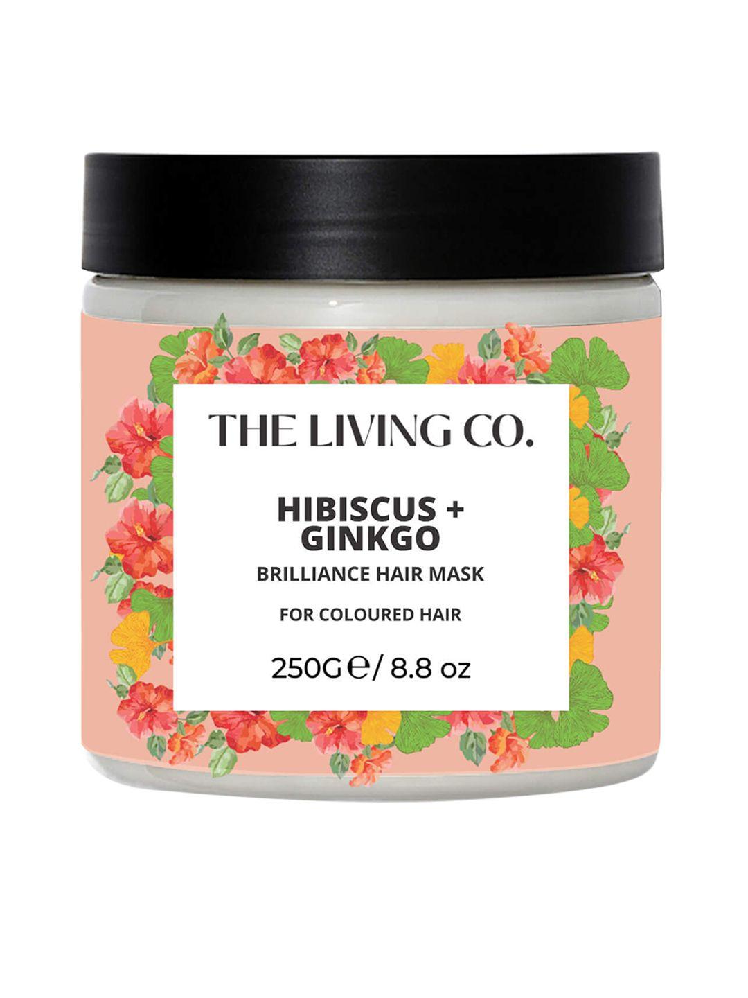 the living co. hibiscus & ginkgo brilliance hair mask - 250 gm
