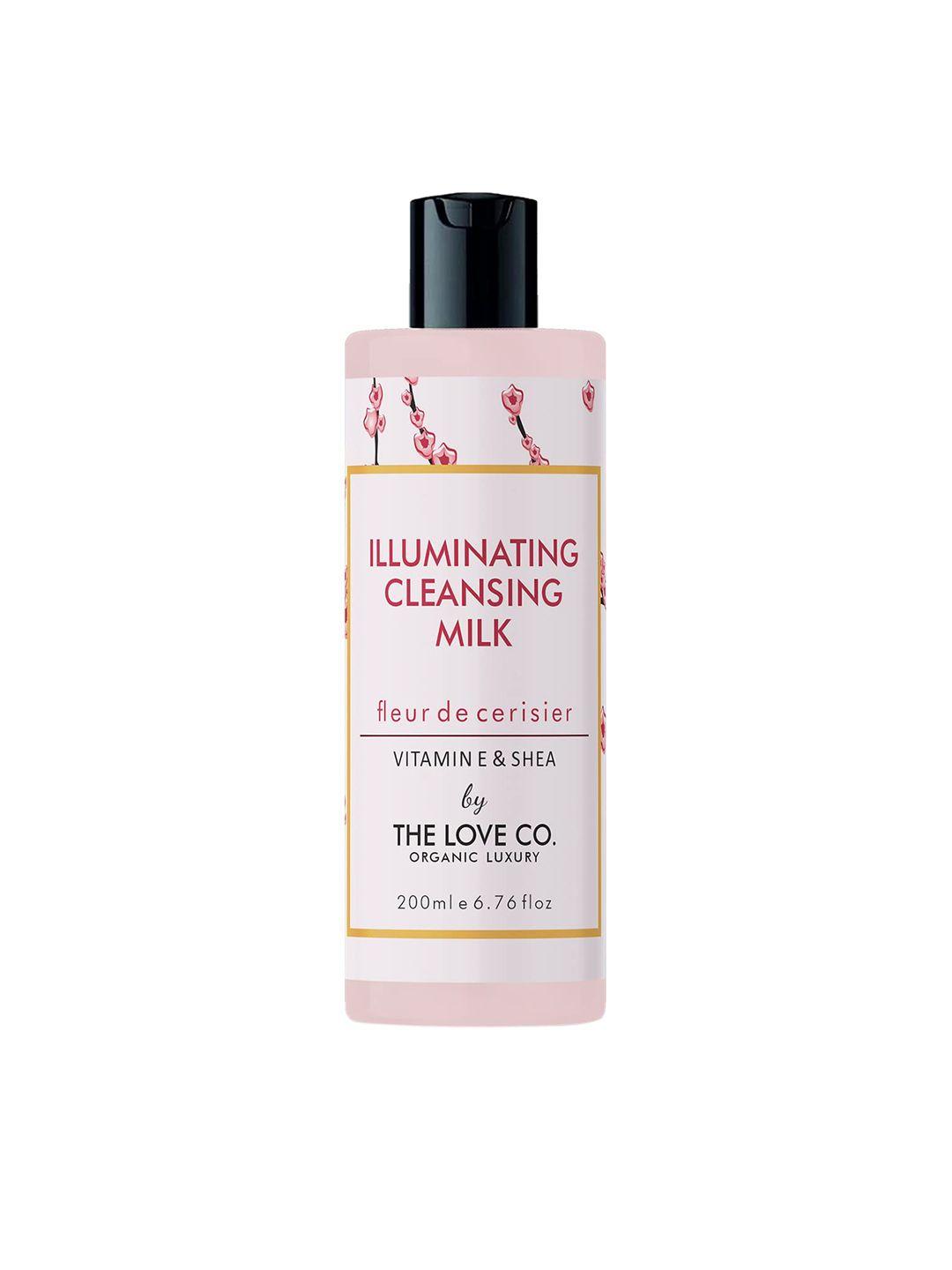 the love co. cherry blossom cleansing milk face cleanser & makeup remover 200ml
