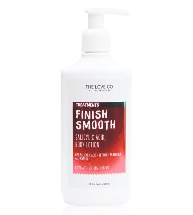 the love co. finish smooth salicylic acid body lotion - 250 ml