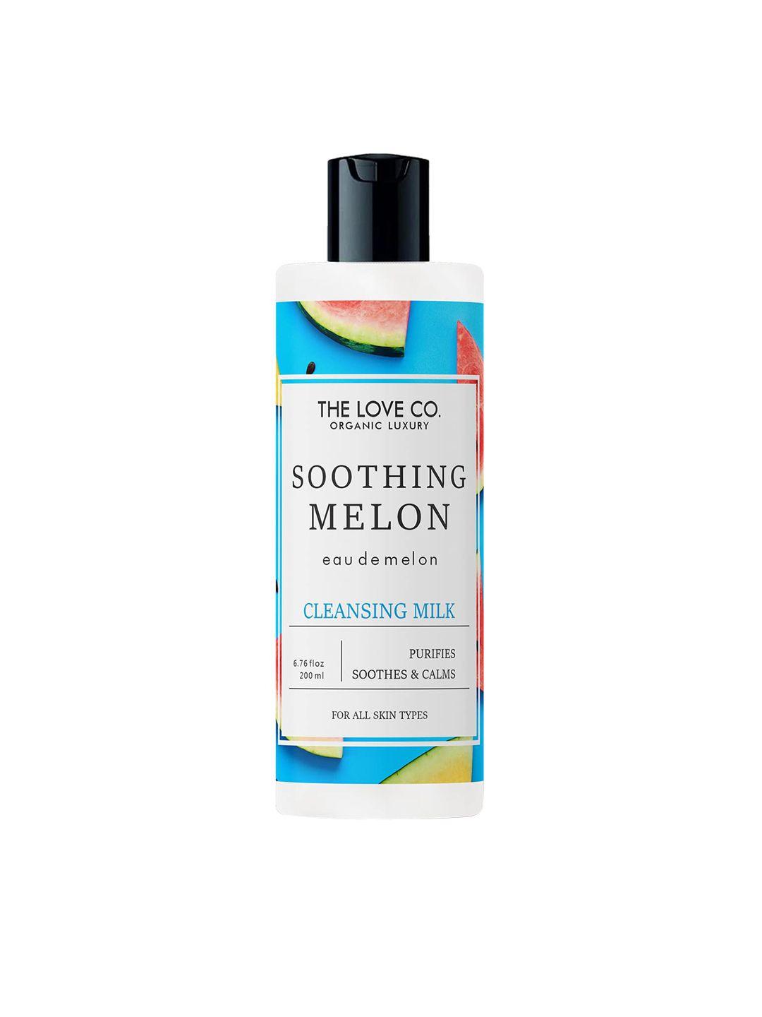 the love co. melon cleansing milk face cleanser & makeup remover 200ml