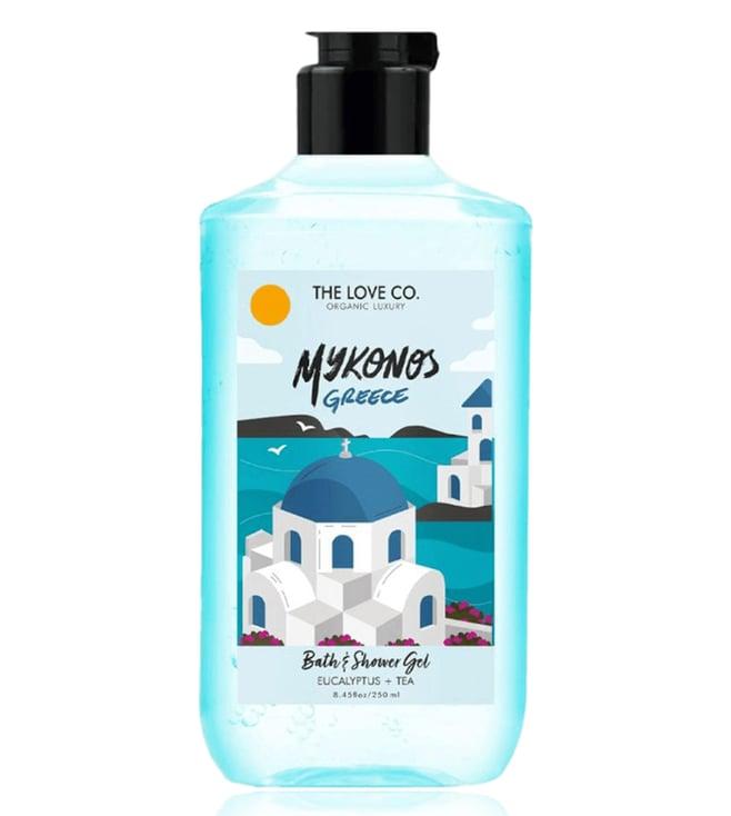 the love co. mykonos greece bath & shower gel - 250 ml