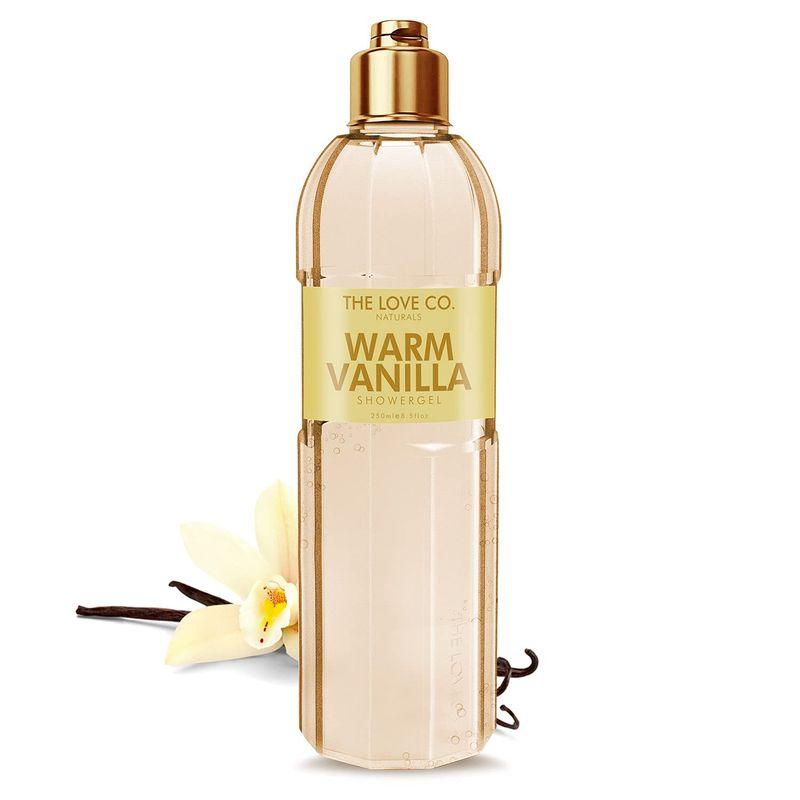 the love co. natural body wash shower gel, warm vanila body wash